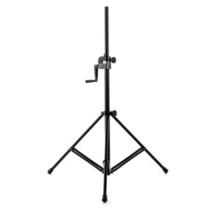 Pied enceinte à crémaillère